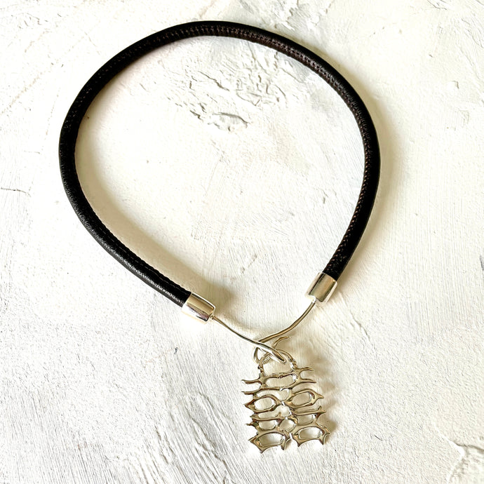 Double Happiness 囍 Leather Collar