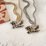 Horse Brushstroke Necklace