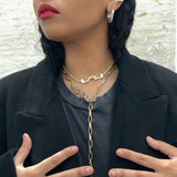 Dragon Calligraphy Coil Y Necklace