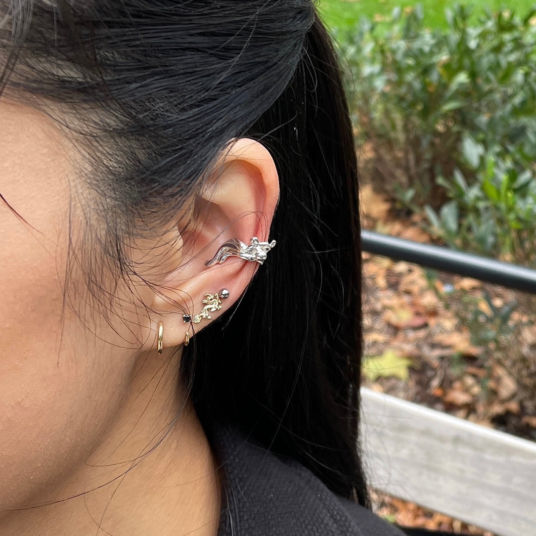 Sterling Silver Ear Cuff No Piercing - Conch Hoop - The Curated Lobe