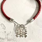 Double Happiness 囍 Leather Collar