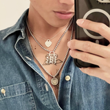Double Happiness 囍 Box Chain Necklace