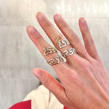 Decorative Edge Spiral Ring