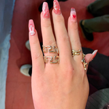 Decorative Edge Spiral Ring