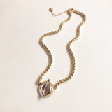 Sculpted Toggle Collar Necklace